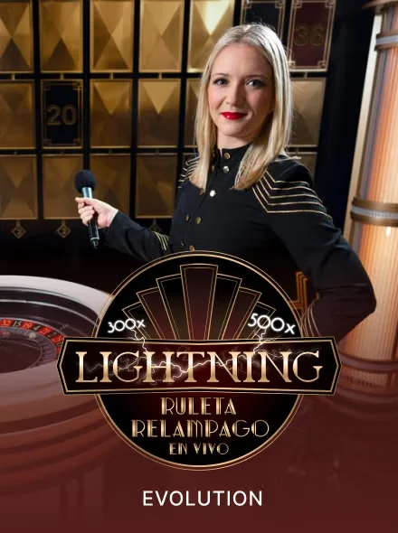 Lightning Roulette en vivo con crupier y ruleta