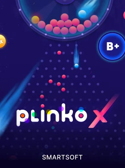 Plinko X, juego de bolitas que caen entre pines